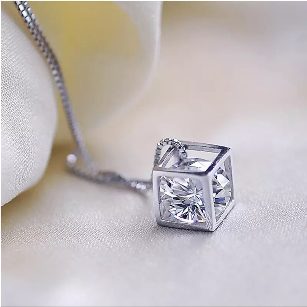 Sterling Silver 925 CZ Necklace
